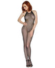 Dreamgirl style 0017 Halter Crotchless Fishnet Bodystocking.