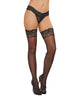 Dreamgirl 0081 Back Bow Stay-up Sheer Thigh High buy at FemmeFatale Lingerie U4Ria Singapore