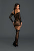 Dreamgirl 0318 lace patterned knit garterdress buy at FemmeFatale U4Ria Singapore