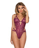 Dreamgirl Lingerie style 10551 Crotchless Strappy Lace Teddy