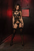 DG FD 10559 Stud Accented Bustier and Panty Buy in Singapore Femme Fatale Lingerie 