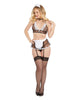 Dreamgirl 12229 Maid For You.  Very sheer mesh Maid-themed bedroom costume. Buy at FemmeFatale U4Ria Singapore