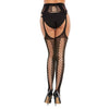DG 0371 Fishnet Suspender Garter Pantyhose Black Buy in Singapore Femme Fatale Lingerie 