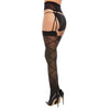DG 0374 Sheer Suspender Garter Pantyhose Black Buy in Singapore Femme Fatale Lingerie 