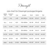 Dreamgirl packaged lingerie size chart